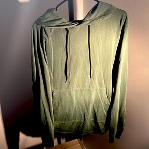 Green hoodie